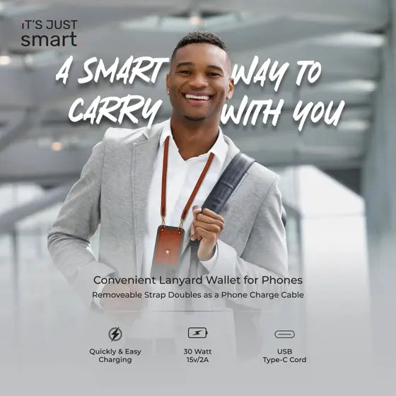 Lanyard Phone Wallet — authentic product view