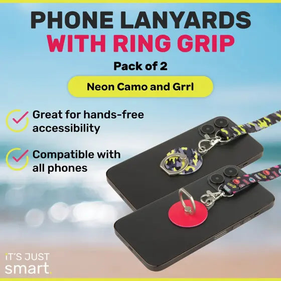 Ring Grip Kickstand + Lanyard — authentic product view