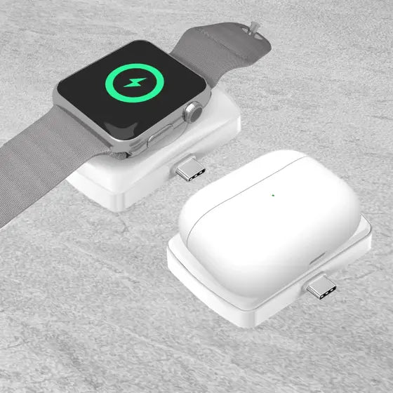 Watch & Earbuds Flip Charger — authentic lifestyle / in-use image