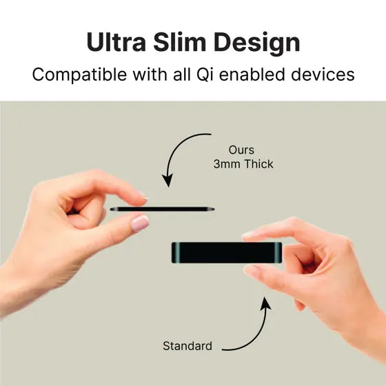 Ultra-Slim Round Wireless Charger — authentic product view