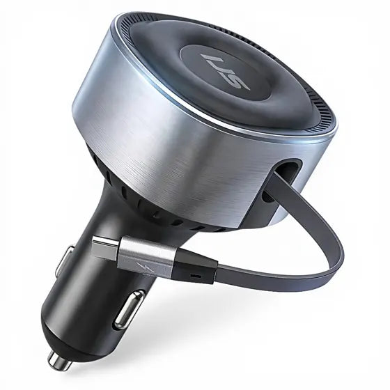 Retractable USB-C Car Charger — authentic product view