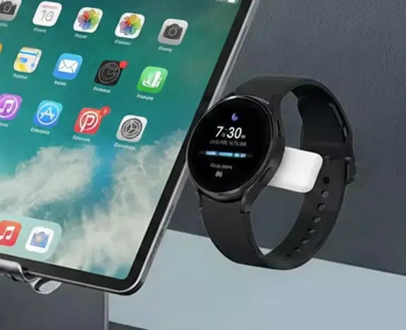 Samsung watch charging from a laptop USB connection