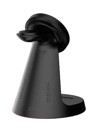 Rear view of the sleek desk charging stand