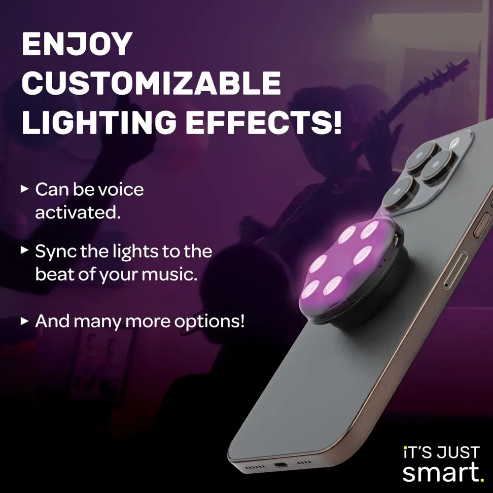 Brightgrip lighting effects and music-sync settings